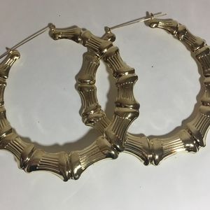 Bamboo Hoop Earrings